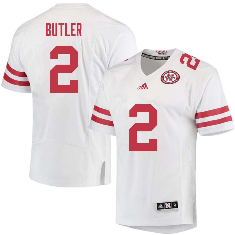 Men #2 Tony Butler Nebraska Cornhuskers College Football Jerseys Sale-White